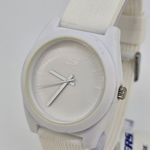 Sketchers Unisex Watch 40MM White Dial White Plastic Bands‎ New Battery - Picture 3 of 15